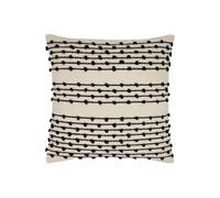 furn. Mossa Polyester Filled Cushion, Natural/Black, 45 x 45cm