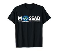 Mossad Israel Israeli Secret Service Menorah Tel Aviv T-Shirt