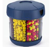 Mossime Supplement Pill Box with Extra Large 7 Compartments, TPU Soft Lid Easy Open Pill Organiser, One Month Travel Medication Organiser Storage Vitamin Holder, Medicine Container Pill Bottle (Blue)