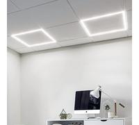 MOSSODOR LED Ceiling Light - LED Ceiling Lights for Office - 48W LED Panel Frame Light - 6500K Cool White - Long-Life High-Power Factor Square LED Ceiling Light (Cool White | 6500K, Pack of 2)