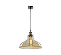 MOSSODOR Retro Modern Vintage Glass Ceiling Pendant Industrial Pendant Light Lamp Shade (Gold)