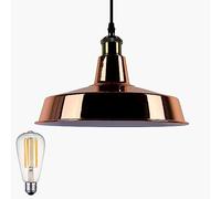 MOSSODOR Viola 2.0 Lamp Shades Ceiling - Water-Resistant Pedant Lampshades for Ceiling Lights - Art Deco Iron Ceiling Light Shade - Metal Lampshade LED E27 - Energy Class A Light Shades