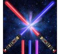 Mossoko Kids Lightsaber - Birthday Gift for Boys Sword Toy - Party Favors Supplies Halloween Christmas Xmas Galaxy War Cosplay Dress Up Accessories Costume Weapons