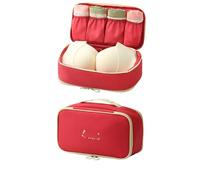 MOSSTYUS Multifunctional Travel Underwear Organizer Bag Dopamine Lingerie Socks Storage Portable Toiletry?Packing Cube,Watermelon
