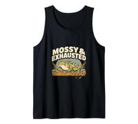Mossy and Exhausted Cute Tired Frog Nature Tank Top
