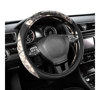 Mossy Oak Camo Steering Wheel Cover - PU Leather and Cotton Twill, Universal Fit 14 1/2 inches to15 inches - Official Licensed Product