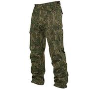 Mossy Oak Cotton Mill 2.0 Camo Hunting Pants for Men Camouflage Clothes, 3X-Large, Greenleaf