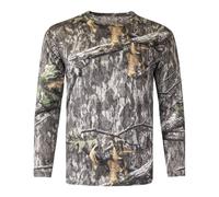 Mossy Oak Long Sleeve Hunting Camo Shirt for Men, with Pocket, Country Roots, Medium