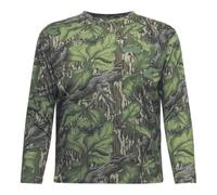 Mossy Oak Long Sleeve Hunting Camo Shirt for Men, with Pocket, Full Foliage, Medium