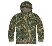 Mossy Oak Mens Camo Hunting Hoodie Vintage, Greenleaf, M