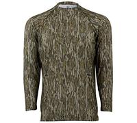 Mossy Oak Camo Hunting Shirts for Men Long Sleeve, Bottomland, Medium