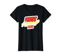 Most Amazing Rene Funny Rene Name Saying Value Graphic T-Shirt, Women, Black, S