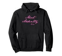 Most Ardently -Darcy In Jane Austen Handwriting Pink Print Pullover Hoodie