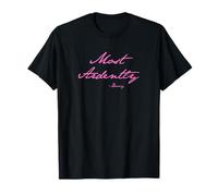 Most Ardently -Darcy in Jane Austen Handwriting Pink Print T-Shirt