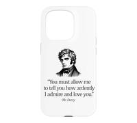 Most Ardently Love You Mr. Darcy Black Print Case for iPhone 15 Pro