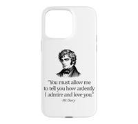 Most Ardently Love You Mr. Darcy Black Print Case for iPhone 15 Pro Max