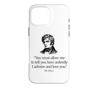 Most Ardently Love You Mr. Darcy Black Print Case for iPhone 16 Pro Max