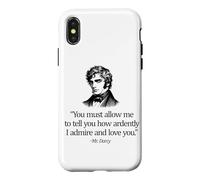 Most Ardently Love You Mr. Darcy Black Print Case for iPhone X/XS