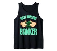 Most Awesome Banker Financial Success Money Mindset Tank Top