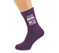 Most Awesome Friend Award goes to You!!! Printed in White Vinyl on Purple Ladies Cotton Blend Socks Great for your Bestie. UK adult 4-8