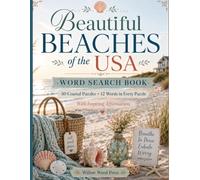 Most Beautiful Beaches in the USA: 50 Large Coastal Word Search Puzzles with Beach Destinations, Travel Words, and Inspiring Affirmations