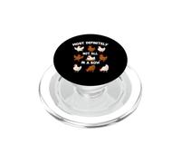 Most Definitely Not All In A Row Funny Chicken Lover Humor PopSockets PopGrip for MagSafe