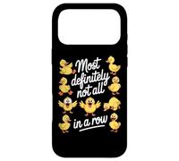 Most Definitely Not All In A Row Funny Crazy Ducks Case for iPhone 17 Pro Max