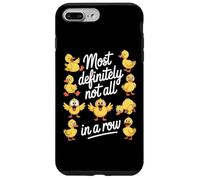 Most Definitely Not All In A Row Funny Crazy Ducks Case for iPhone 7 Plus/8 Plus