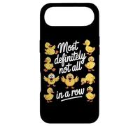 Most Definitely Not All In A Row Funny Crazy Ducks Case for iPhone Air