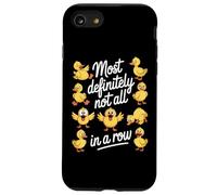 Most Definitely Not All In A Row Funny Crazy Ducks Case for iPhone SE (2020) / 7/8