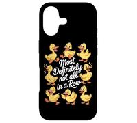Most Definitely Not All In A Row Funny Ducks Case for iPhone 17