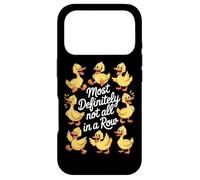 Most Definitely Not All In A Row Funny Ducks Case for iPhone 17 Pro