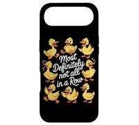Most Definitely Not All In A Row Funny Ducks Case for iPhone Air