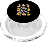 Most Definitely Not All In A Row Funny Ducks PopSockets PopGrip for MagSafe