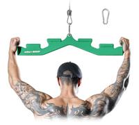 MOST GRIP LAT Pull Down Bar with 6 Ergonomic Handles, Neutral Grip LAT Pulldown Attachments for Whole Back Training, Wide Grip LAT Pulldown Bars for Home Gym Cable