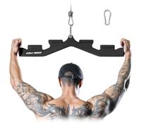 MOST GRIP LAT Pull Down Bar with 6 Ergonomic Handles, Neutral Grip LAT Pulldown Attachments for Whole Back Training, Wide Grip LAT Pulldown Bars for Home Gym Cable