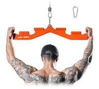 MOST GRIP LAT Pull Down Bar with 6 Ergonomic Handles, Neutral Grip LAT Pulldown Attachments for Whole Back Training, Wide Grip LAT Pulldown Bars for Home Gym Cable