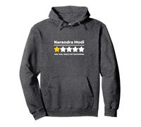 Most Hated Disliked Narendra Modi Funny Political Pullover Hoodie, Adult Unisex, Dark Heather Grey, XX-Large