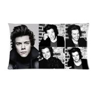 most hot popular music band stars one direction Harry Styles personalized cool Custom Cotton & Polyester Soft Rectangle Zippered Pillow Case Cover 20X36 (Two Sides)