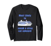Most likely Sneak a Cat Travel Cruise Gift for Travellers Long Sleeve T-Shirt