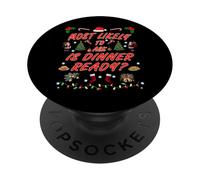 Most Likely to Ask Is Dinner Ready Christmas Design PopSockets Adhesive PopGrip