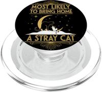 Most Likely To Bring Home A Stray Cat Rescue PopSockets PopGrip for MagSafe