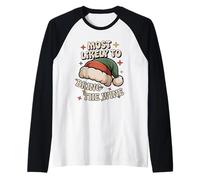 Most Likely to Bring The Wine Christmas Funny Raglan Baseball Tee