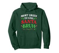 Most Likely To Call Santa Bruh Boy Christmas Family Matching Pullover Hoodie