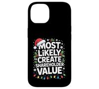 Most Likely To Create Shareholder Value Funny Xmas Pattern Case for iPhone 14