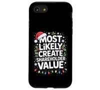 Most Likely To Create Shareholder Value Funny Xmas Pattern Case for iPhone SE (2020) / 7/8
