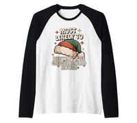 Most Likely to Destroy The Gingerbread House Christmas Funny Raglan Baseball Tee