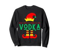 Most Likely To Drink All The Vodka Elf Ugly Christmas Sweatshirt