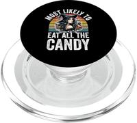 Most Likely To Eat All The Candy Funny Halloween PopSockets PopGrip for MagSafe