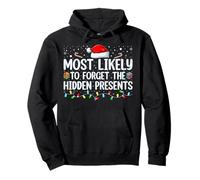 Most Likely To Forget The Hidden Presents Matching Family PJ Pullover Hoodie